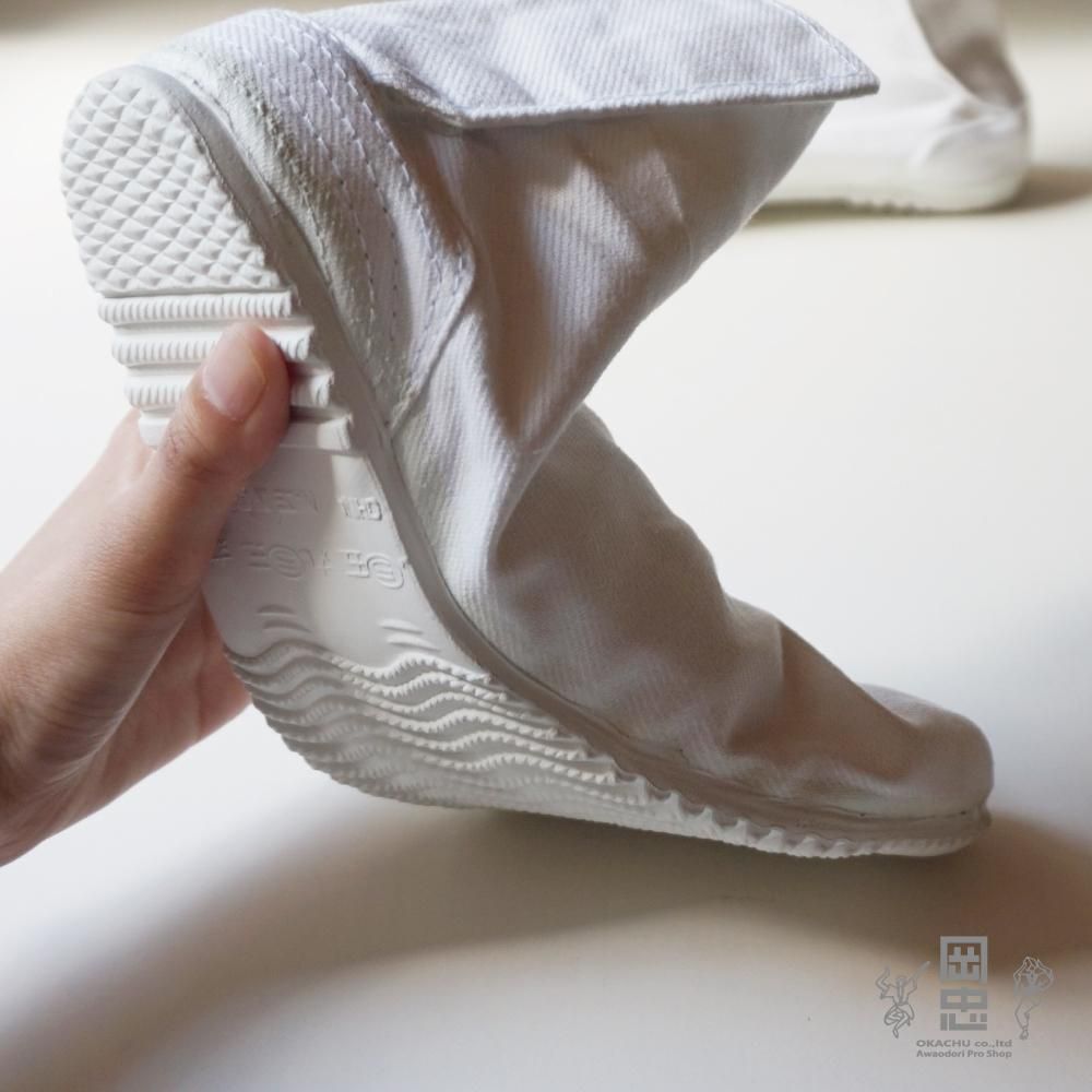 25.0～29.0cm》 ウルトラスター足袋（白） - 阿波踊り用品専門店 岡忠