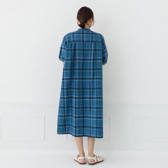 新品未使用　コットンリネン箔ギンガムチェック ワンピース Mサイズ 新品未使用 コットンリネン箔ギンガムチェック ワンピース Mサイズ