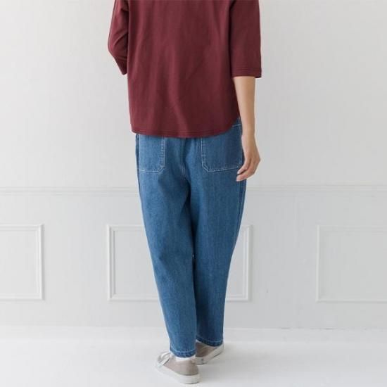 コットン9ozデニムパンツ | kermu - ナチュラル服のレディース