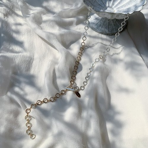 Ring chain by color Necklace 