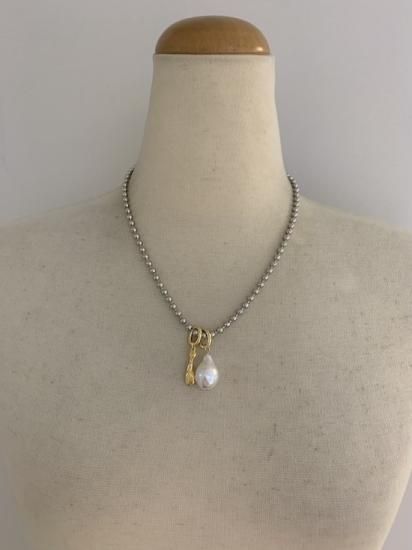 ball chain pearl necklace - bluerank