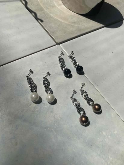 plastics  pearl chain  earring