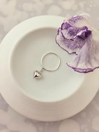 <img class='new_mark_img1' src='https://img.shop-pro.jp/img/new/icons13.gif' style='border:none;display:inline;margin:0px;padding:0px;width:auto;' />Heart Charm Ring (SLV)