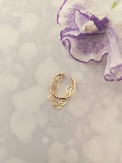 <img class='new_mark_img1' src='https://img.shop-pro.jp/img/new/icons13.gif' style='border:none;display:inline;margin:0px;padding:0px;width:auto;' />Heart Chain Ear Cuff
