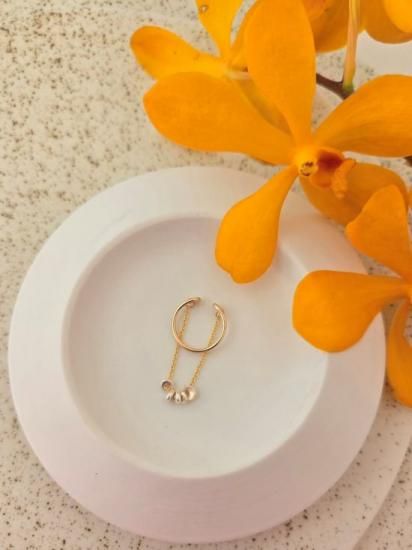 <img class='new_mark_img1' src='https://img.shop-pro.jp/img/new/icons13.gif' style='border:none;display:inline;margin:0px;padding:0px;width:auto;' />Karen Silver Rough Rondel Ear Cuff