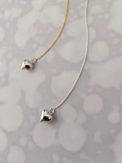<img class='new_mark_img1' src='https://img.shop-pro.jp/img/new/icons13.gif' style='border:none;display:inline;margin:0px;padding:0px;width:auto;' />Heart Charm Slide Lariat (SLV)