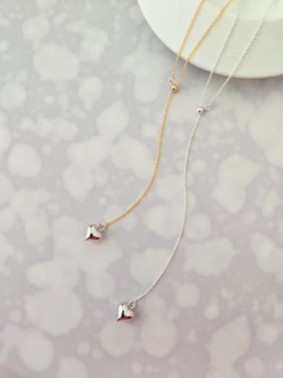 <img class='new_mark_img1' src='https://img.shop-pro.jp/img/new/icons13.gif' style='border:none;display:inline;margin:0px;padding:0px;width:auto;' />Heart Charm Slide Lariat (MIX)