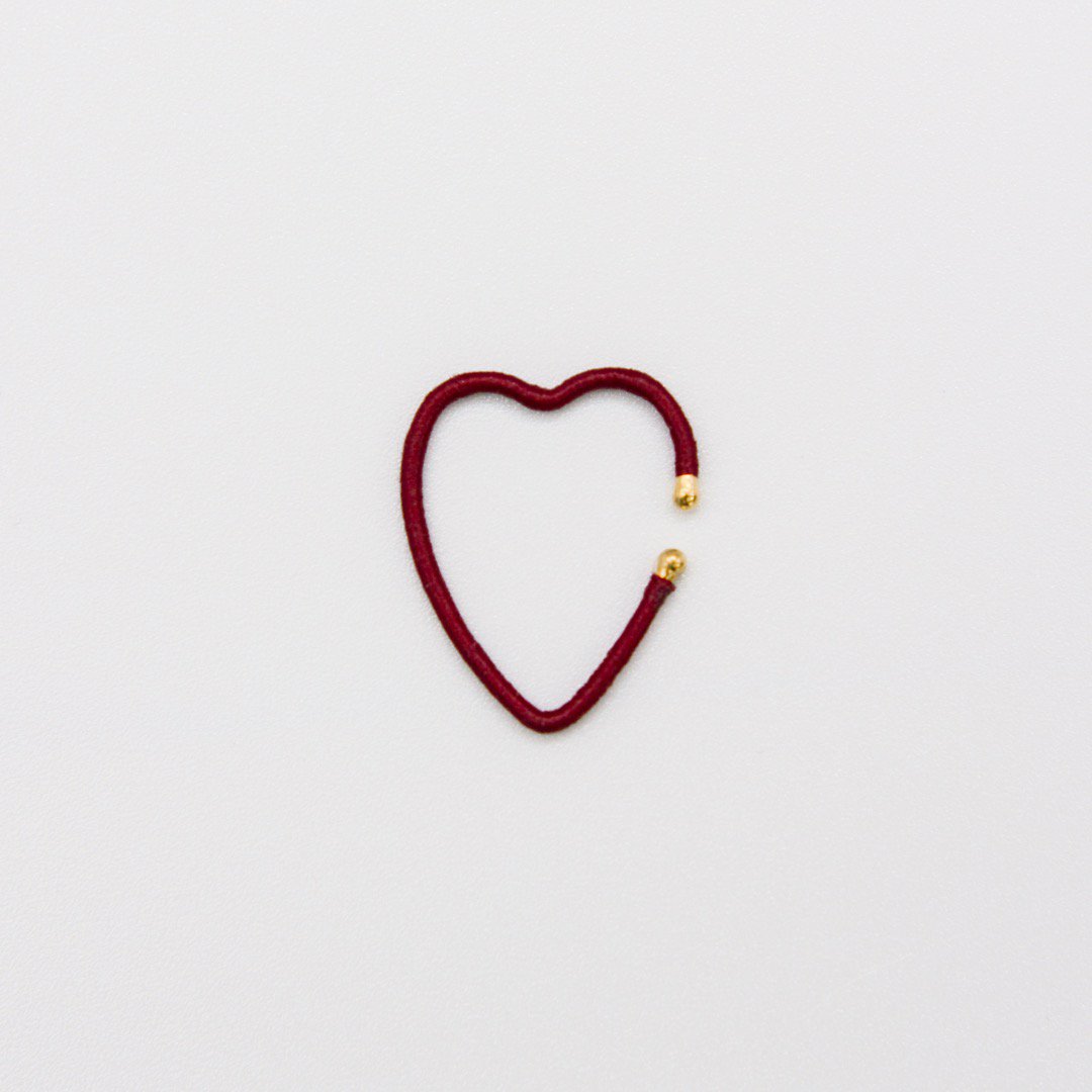 KIKKOU<br /> earcuff  no.83 [heart/red]