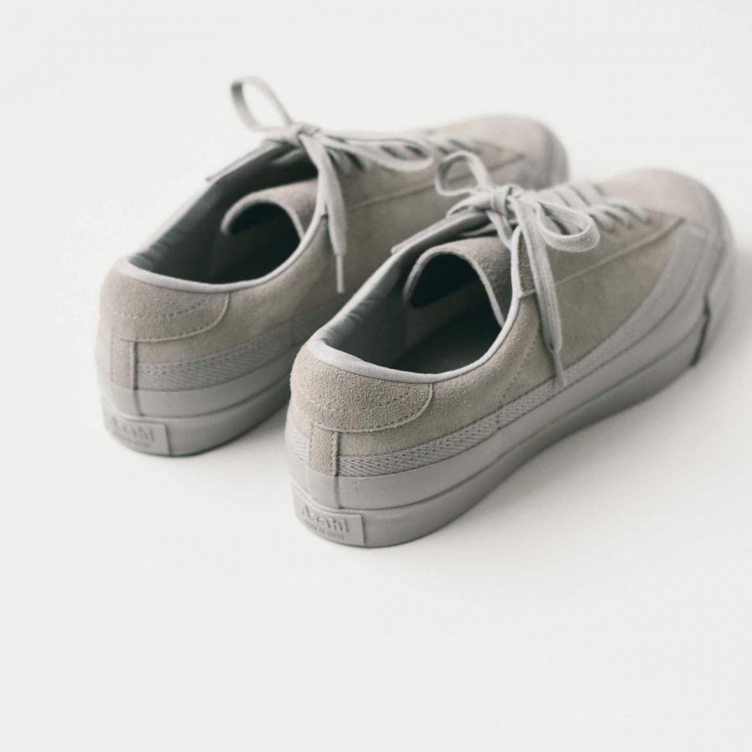 ASAHI  BELTED LOW SUEDE GRAY 26.5