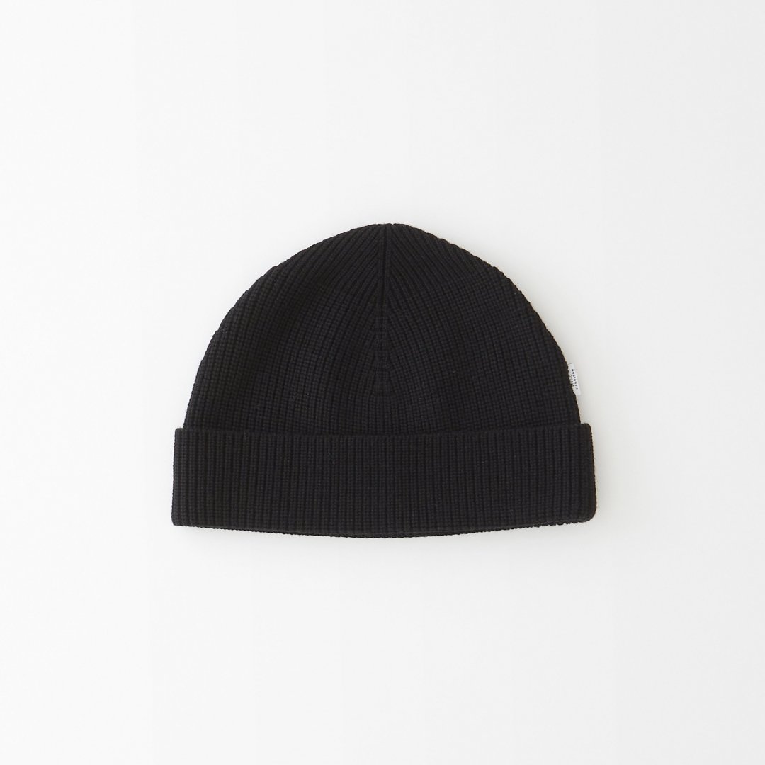 STUDIO NICHOLSON<br />TINI COMPACT MERINO RIB BEANIE HAT (2color)
