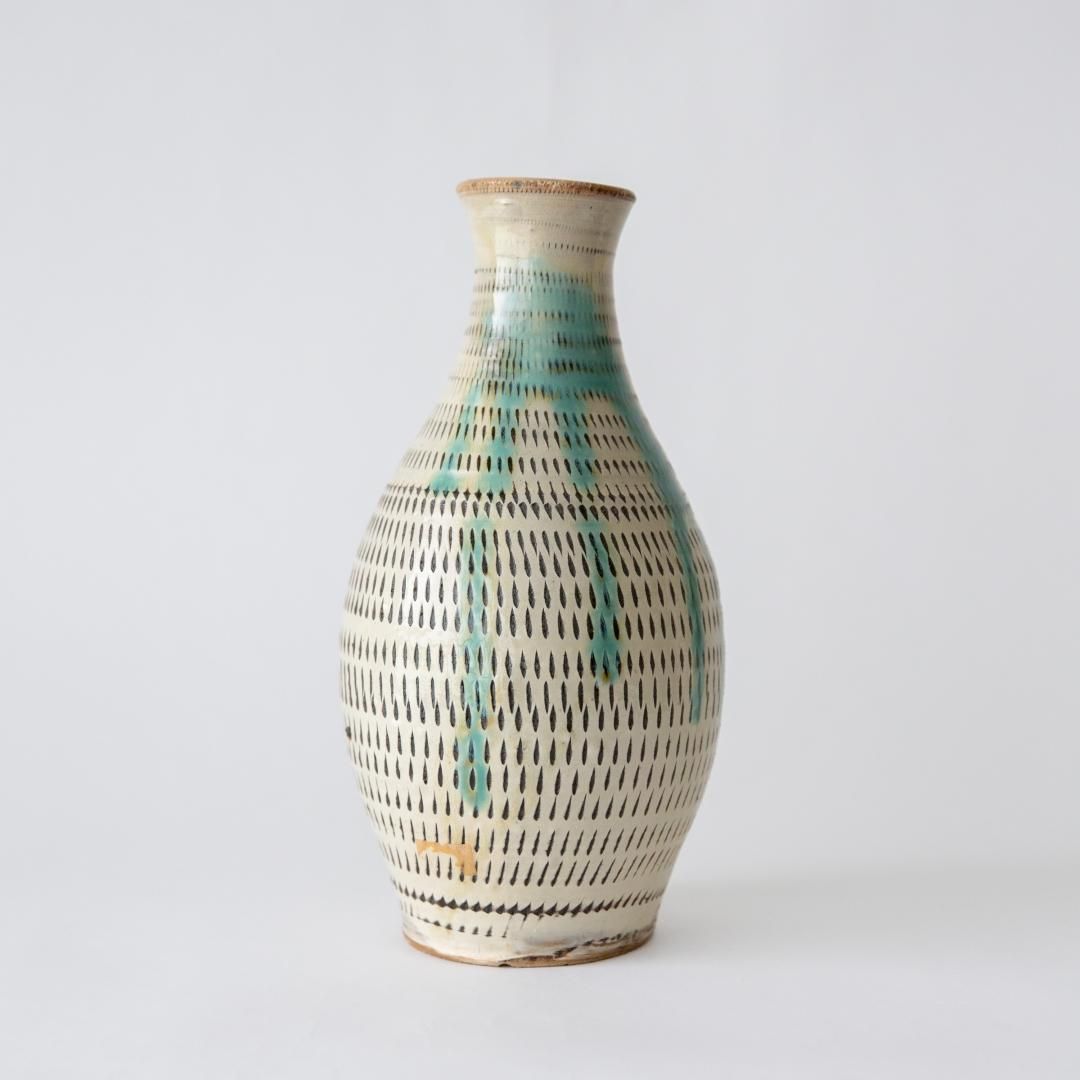 小鹿田焼 / 古い花器 - HOEK