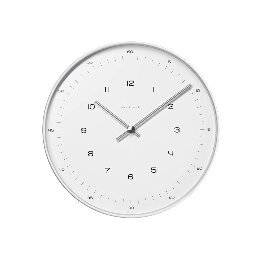 Junghans<br />Wall Clock by Max Bill<br />[ 367 6047/6048 ]