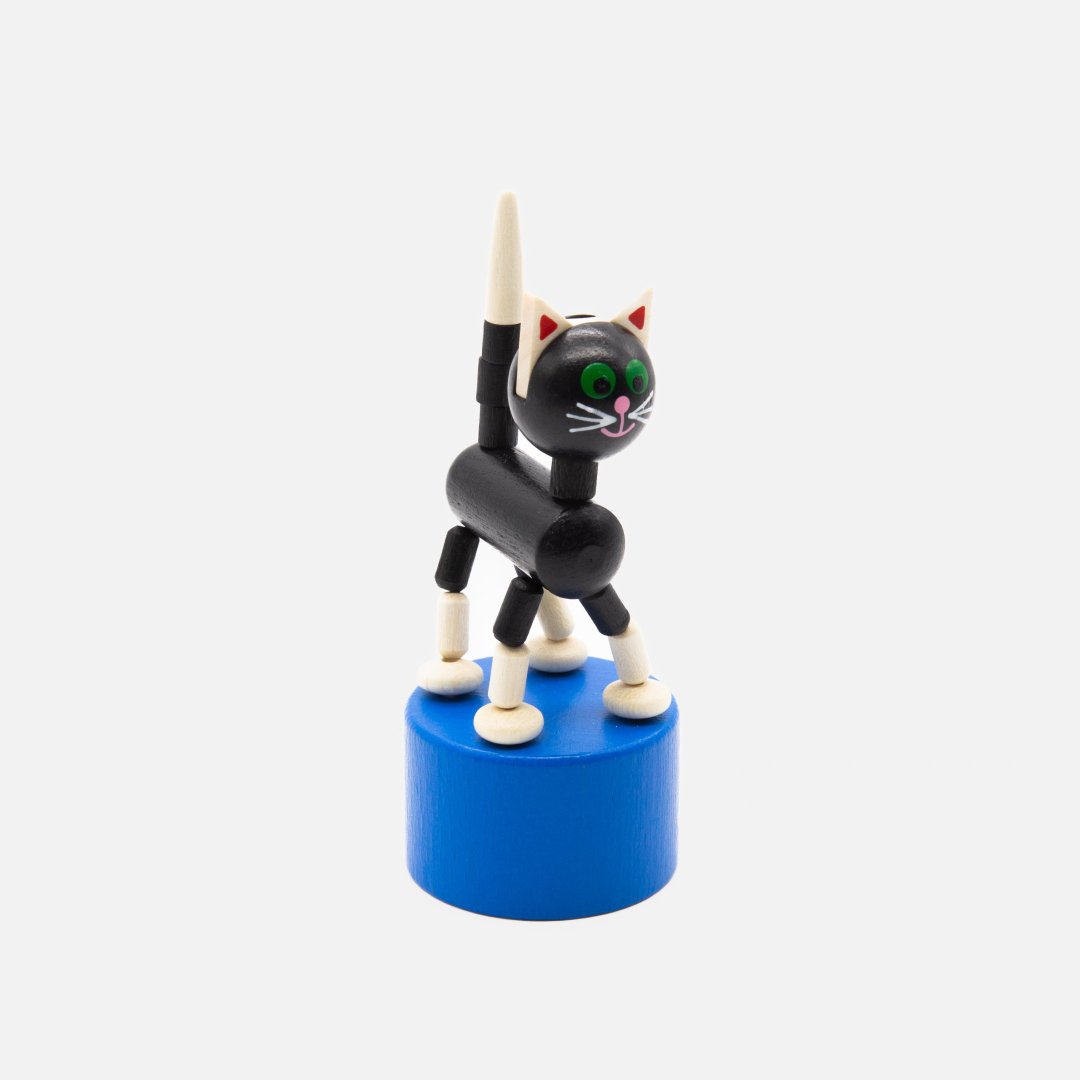 DETOA<br />Wooden Push Up Toy [ Black Cat ]