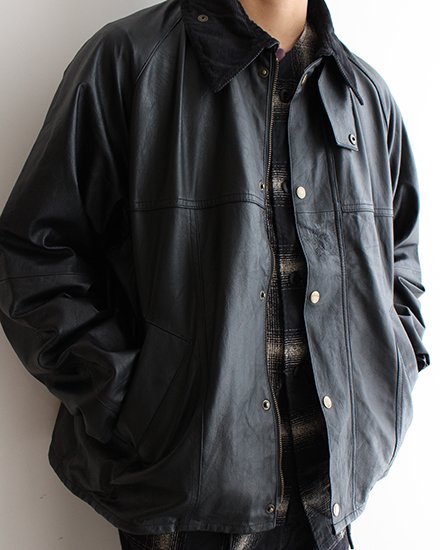 Yoused / ユーズド】Leather Drivers Jacket 