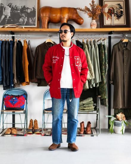 タ*ロ様 【BIG SIZE】50s~60s Whiting Varsity J VTG 60's Rare Whiting Los Angeles Sport Varsity Jacket Mens