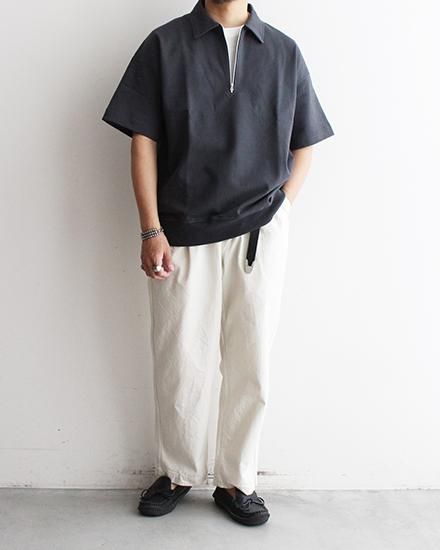 A VONTADE / ア ボンタージ】Half Zip Polo Sweat