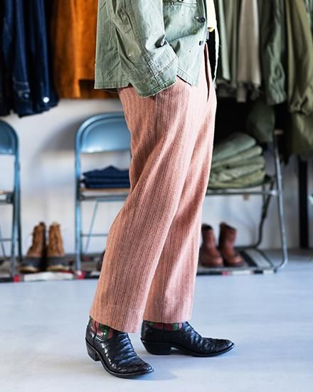 Willow Pants / ウィロー パンツ】P-015 “Deadstock Pink Flannel” Willow Pants / ウィロー パンツ】P-015 “Deadstock Pink Flannel”