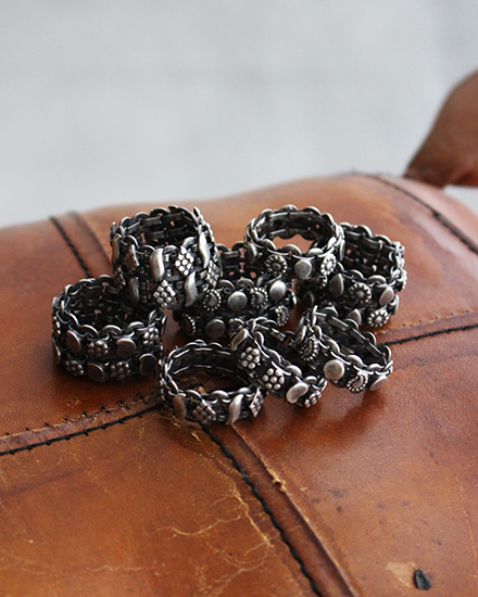 THARU SILVER / タルーシルバー】Single Ring ”Made In Nepal THARU SILVER / タルーシルバー】Single Ring ”Made In Nepal
