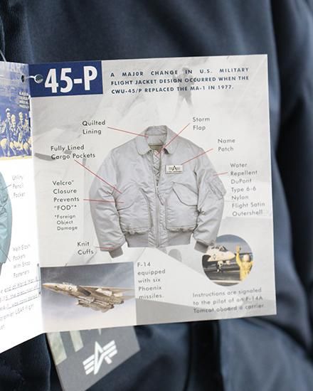DEADSTOCK】90s Alpha Industries CWU-45/P Fright Jacket 