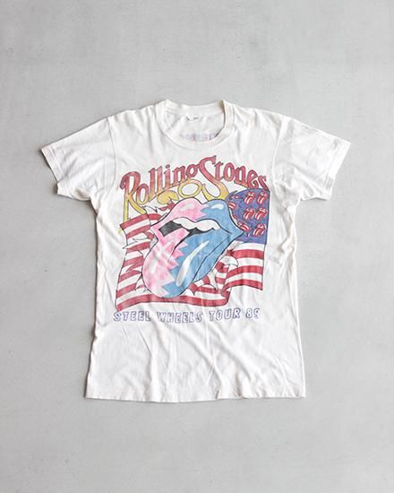 80's Vintage The Rolling Stones tour T-shirts USED