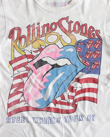80's Vintage The Rolling Stones tour T-shirts USED