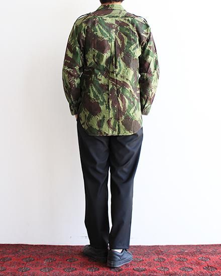 DEADSTOCK】60s Portugal Military Brush Camo Shirts / デッド