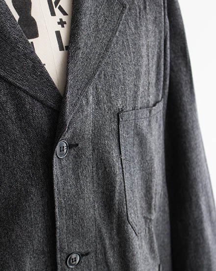 Deadstock】50s French Vintage Black Chambray Atelier Coat / デッド 