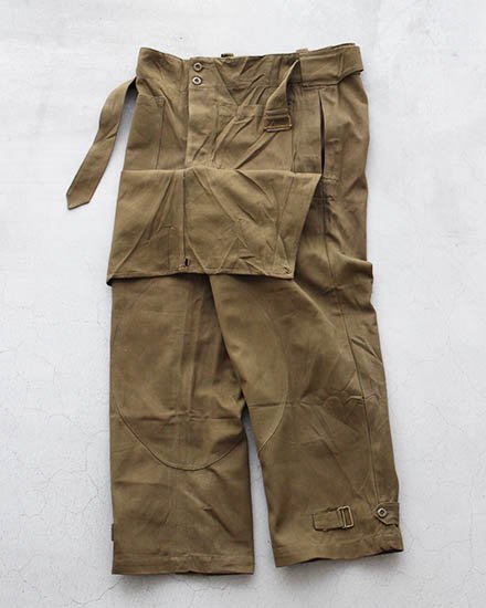 DEADSTOCK】50s French Army Motorcycle Over Pants,50年代 デッド 