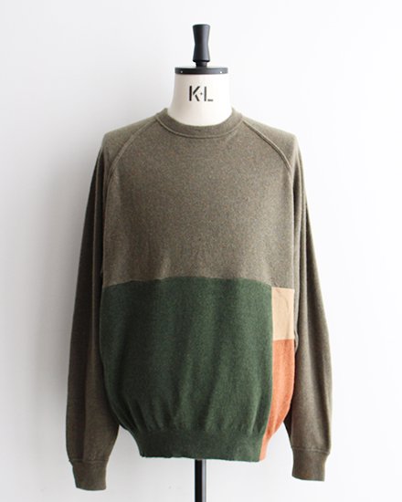 YOUSED / ユーズド】Cashmere Remake Patchwork Sweater / ユーズド 