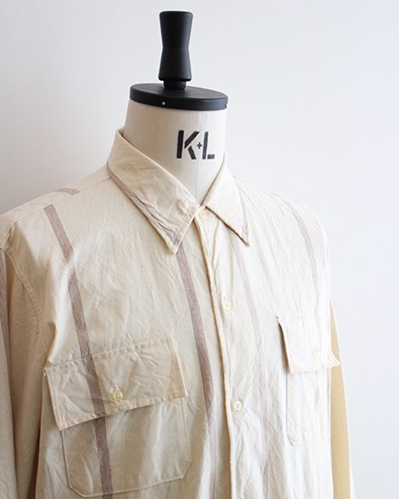 【DEADSTOCK】60s Italian Army Prisoner Shirt