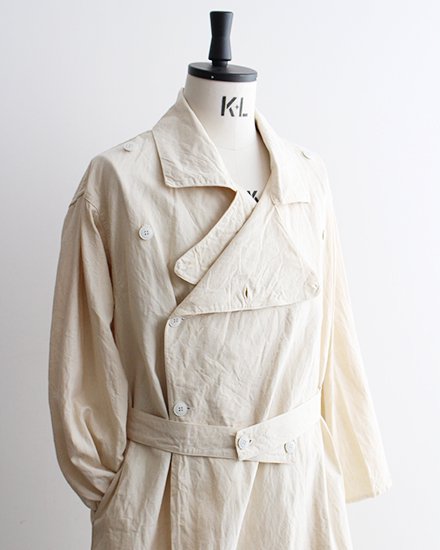 DEADSTOCK】40-50s French Military Linen Hospital Coat