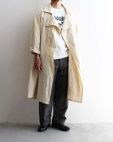 DEADSTOCK】40-50s French Military Linen Hospital Coat