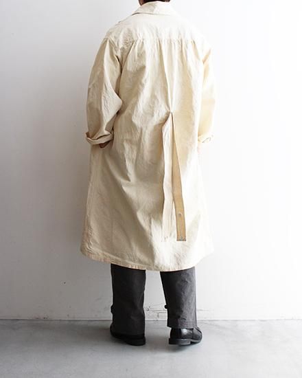 【DEADSTOCK】40-50s French Military Linen Hospital Coat