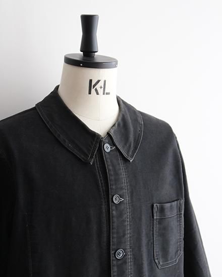 VINTAGE】40-50s French Black Moleskin Work Jacket / デッドストック ...