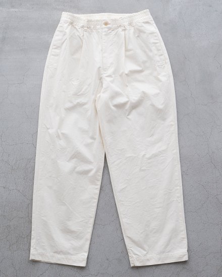 【STILL BY HAND / スティル バイ ハンド】Cotton Silk 1tuck Tapered Trousers