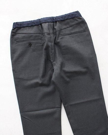 everyone polyester twill easy slacks (BLACK) | everyone