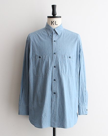 【Blurhms Rootstock / ブラームス ルーツストック】Selvage Chambray USN Shirts