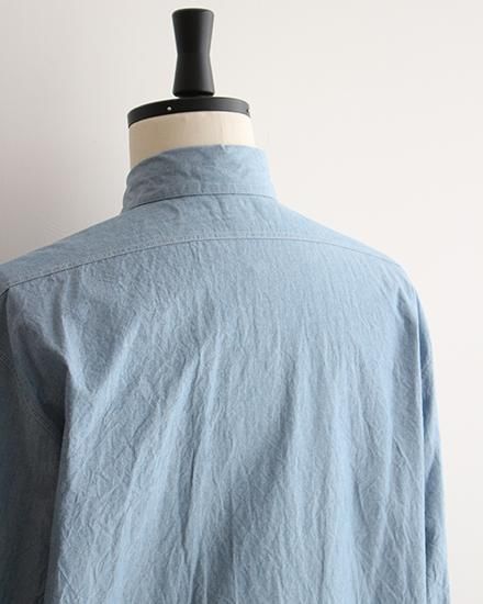 未使用 blurhms ROOTSOCK サイズ4 綿100 シャンブレー Blurhms Rootstock / ブラームス ルーツストック】Selvage