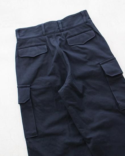 ブラームスルーツストック COTTON SERGE 47 パンツ ネイビー 3 blurhmsROOTSTOCK (ブラームス ルーツストック) Cotton Serge 47