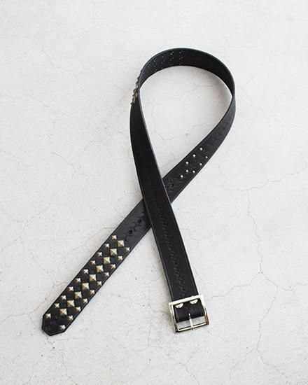 Willow Pants / ウィロー パンツ】R-008 Studs Belt ”Made By Willow Pants / ウィロー パンツ】R-008 Studs Belt ”Made By