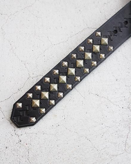 Willow Pants / ウィロー パンツ】R-008 Studs Belt ”Made By Willow Pants / ウィロー パンツ】R-008 Studs Belt ”Made By
