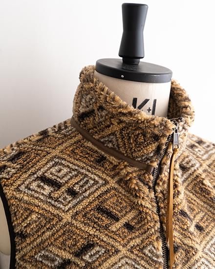 orslow / オアスロウ】Africa Zip Fleece Vest