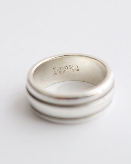 【VINTAGE】Vintage Tiffany and Co ”1995`s Grooved Ring