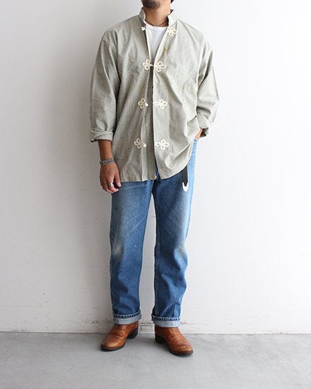 DEADSTOCK】30-40s US Army Oxford Sleeping Shirts 