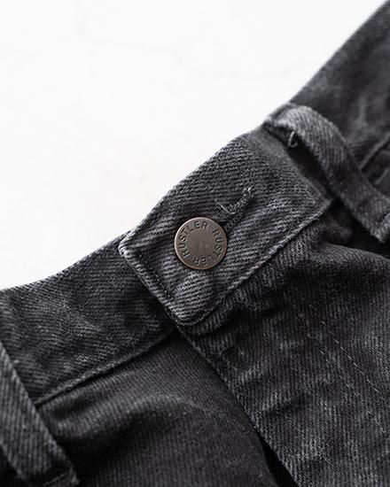 Remake】90-00s Old RUSTLER Black Denim 