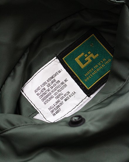 DEADSTOCK】90s Greenbrier Industries MA-1 Flight Jacket 