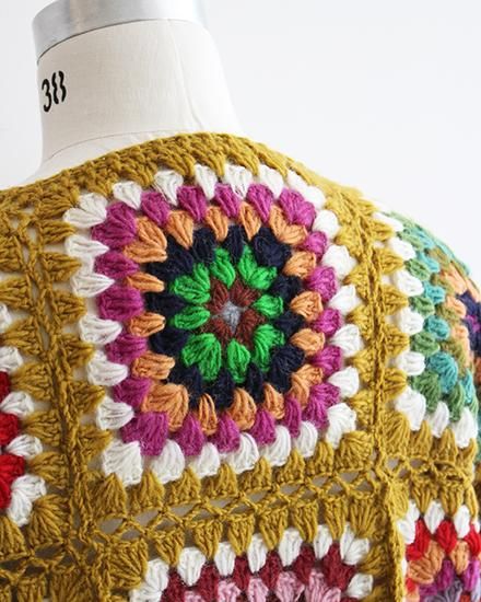 MacMahon Knitting Mills By Niche】Crochet V-Neck Zip Cardigan MacMahon Knitting Mills By Niche】Crochet V-Neck Zip Cardigan