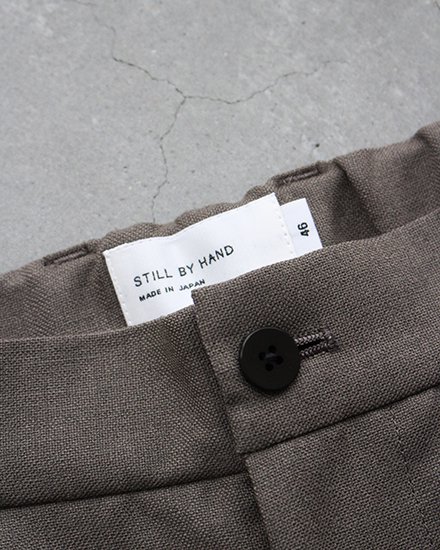 【STILL BY HAND / スティル バイ ハンド】Wool / Nylon 2tuck Trousers,PT06233