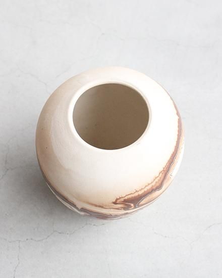 VINTAGE】Nemadji Pottery Flower Base ”Made In USA
