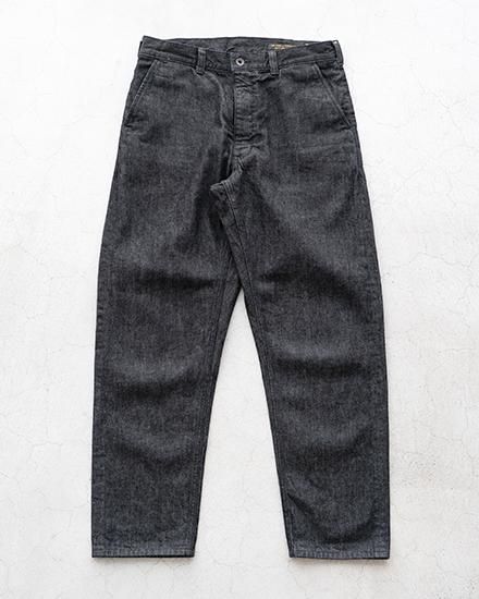 AGE OLD】Black Denim Slacks “Deadstock Cone Mills White Oak AGE OLD】Black Denim Slacks “Deadstock Cone Mills White Oak